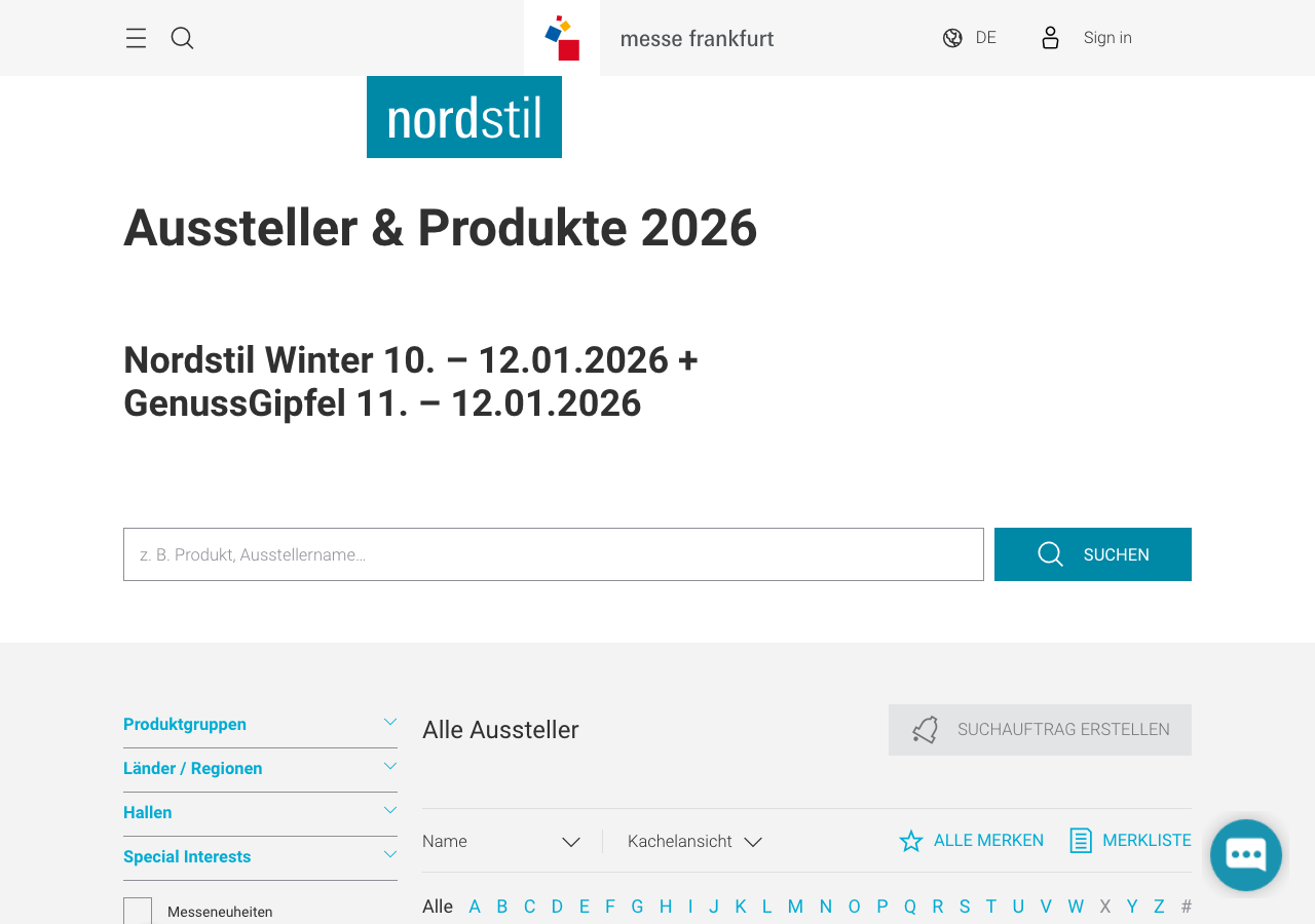 Nordstil Winter 2026 Messe-Website