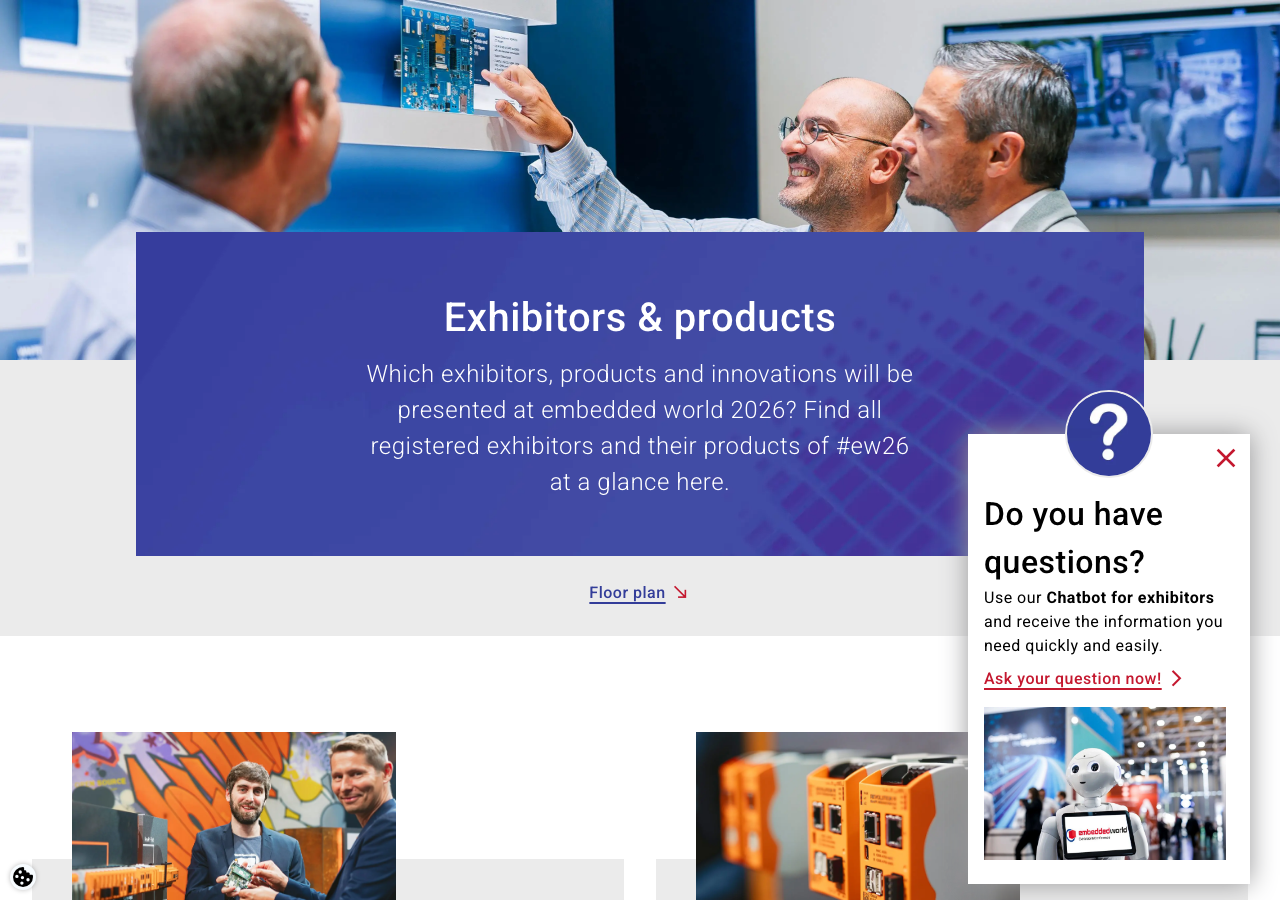 embedded world Messe-Website